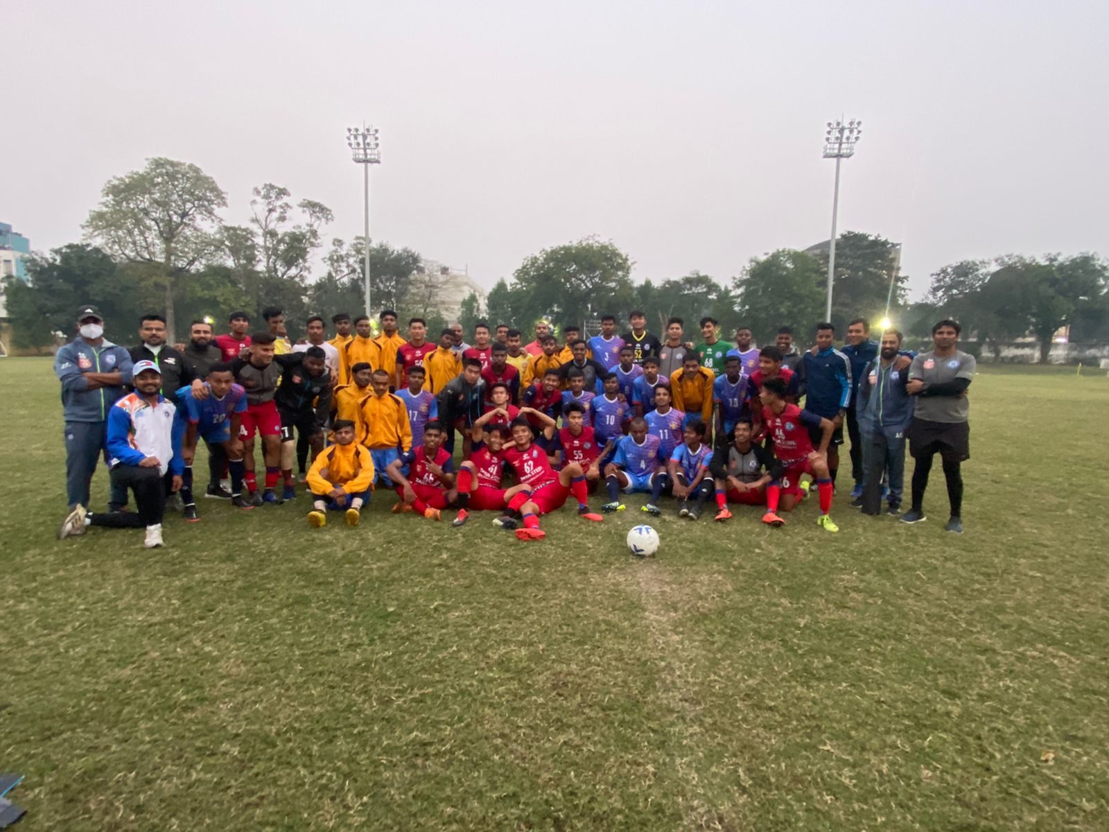 Football team group photograph
