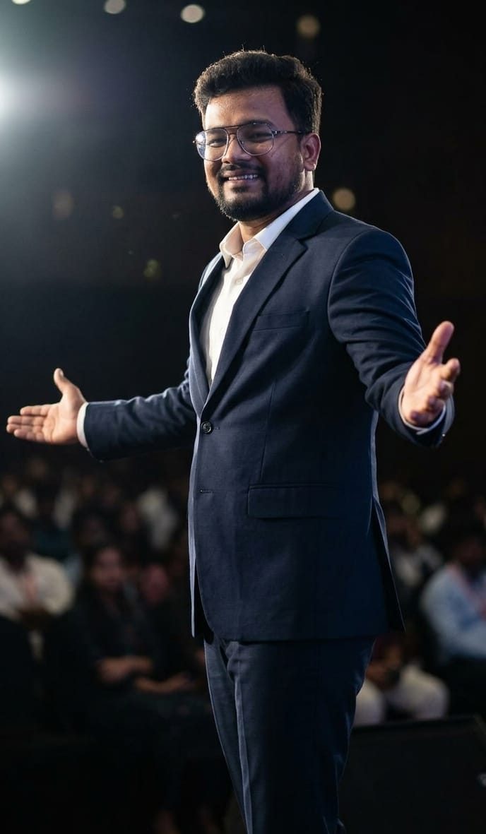 Dr. Karanbir Singh speaking at a professional event